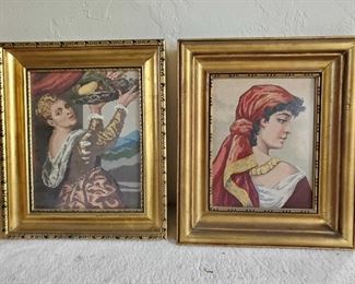 2 Framed Artwork
Measures Approx 14"×17", 15"×17"