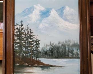 Framed Canvas Painting - Signed
Signed "Denise" , measures approx 25" x 31"