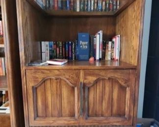 Wooden Bookshelf with Books
Measures approx 31" x 18" x 76"