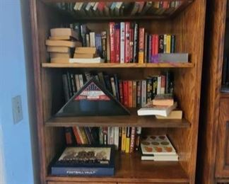 Wooden Bookshelf with Books
Measures approx 31" x 18" x 76"