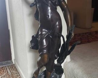 "Diane" Bronze by Auguste Moreau
Measures approx 35" tall