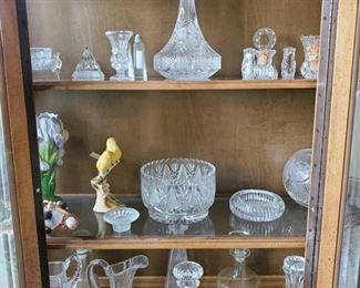 Glass Decanters, Pitchers, Ash tray, Decorative Bowls and More
Some glass, others may be crystal