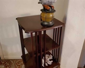 Swivel Bookshelf, Solar Powered Pelican and more!
Bookshelf measures approx 18"x18"x35"
