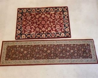 1 Runner Rug, 1 Area Rug
Measures Approx 36"×53.5", 23"×87"