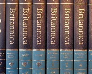 38 Britannica World Data Leather Bound Books
38 Britannica World Data Leather Bound Books