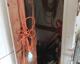 Garden Tools, Extension Cord, and More!
Items include a saw, weed wacker, shovel, and garden tools