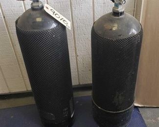 2 O2 Tanks 30" x 7" wide