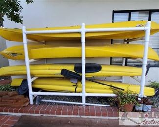 Only Kayaks 2 of the 4 are Selling.. The doubles are selling not singles
Four Kayaks - CompetitionCK and Hobie