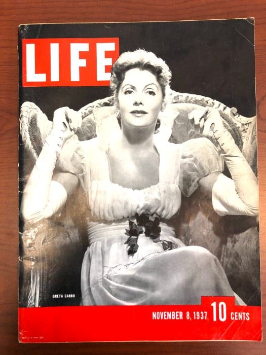 1937 Greta Garbo Life Magazine