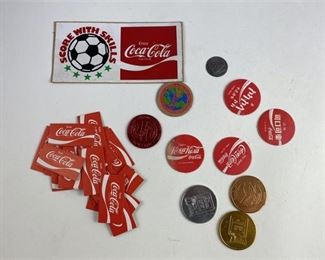 15. Group of Coca Cola TokensCards
