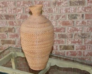 38. Woven Wicker Vase