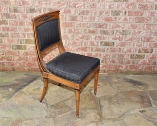 40. Empire Style Mahogany Side Chair