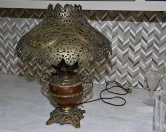 57. Bradley and Hubbard Copper and Brass Table Lamp