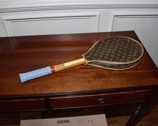 66. Vintage Louis Vuitton Racket Cover and Racket