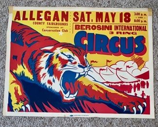 Vintage Circus Poster $25