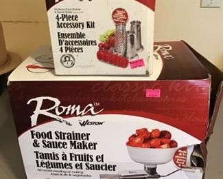 Roma Food Strainer and Accessory Kit