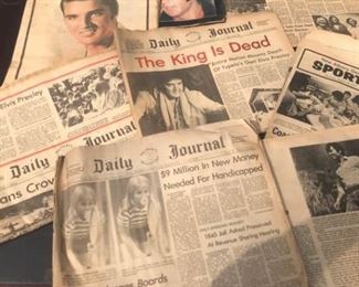Elvis Memorabilia--Newspapers