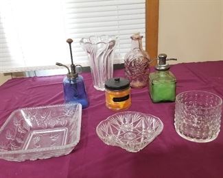 Assortment of  Glass Decor