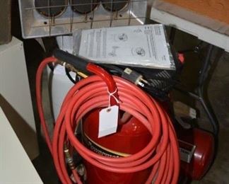 propane heater, file cabinet