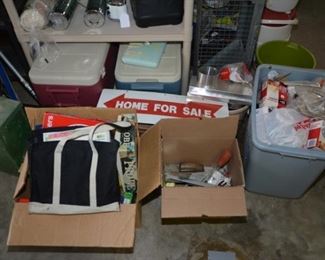 toys and games, signs, light bulbs, coolers