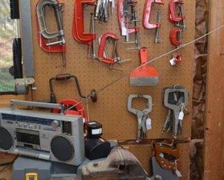 all sizes clamps, radio