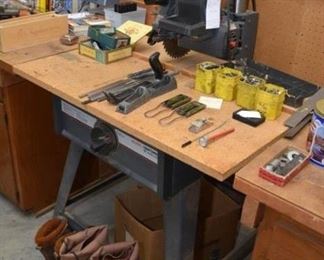 radial saw, miscellaneous tools