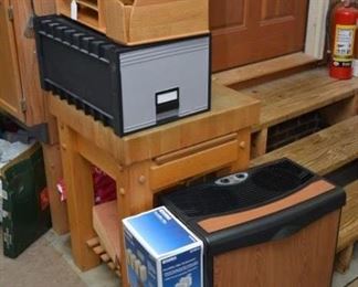 desk organizer, portable file, butcher block, humidefer