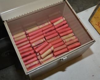 file box with more unchecked pennies (pennies not sold separately/individually)