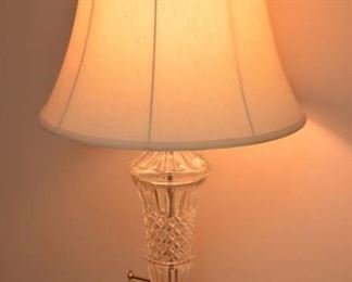 brass and glass lamps (pair)