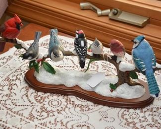 Danbury Mint winter birds