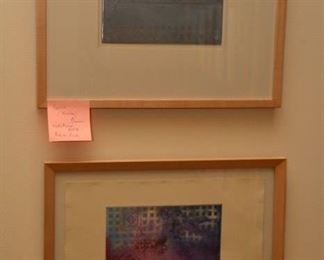 Framed proof and print