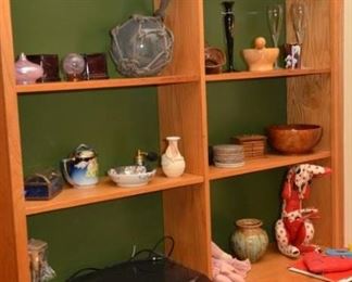 turned wooden bowl, miscellaneous smalls