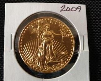 2009 gold U.S. $50 coin