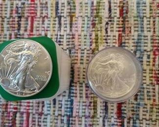 uncirculated sislver dollars, a mere sampling - lots more