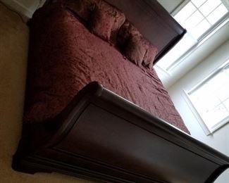 Bedroom #1: King size sleigh bed. NO mattress:  $175.00