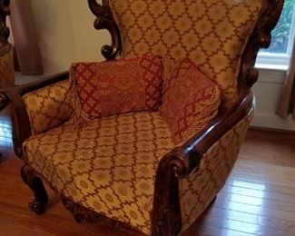 pair of these chairs, brought from India.        $425.00 PAIR