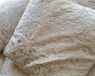 Master Bedroom:  cream fabric covered sleep sofa. base is white & covered w/ very nice fabric.    SLEEP sofa: $145.00