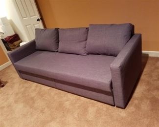 sofa that converts to bed.  Note: small stain on fabric, not sure if can be removed.  Price: 55.00