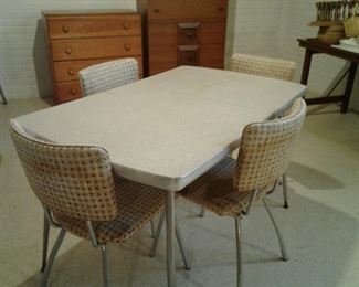 Formica Table and 4 Chairs