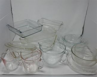 Huge Lot of Pyrex Anchor Hocking and Glasbake Bakeware
