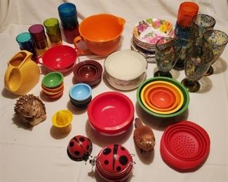 Fiesta Ware, Handblown Glass, Colorful Kitchen