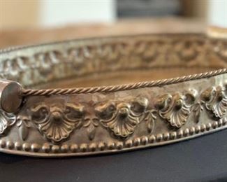 Hammered Metal tray Decor	4x28.5x16inD	HxWxD	SC108