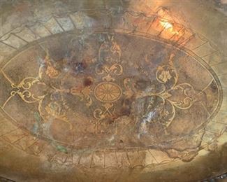 Hammered Metal tray Decor	4x28.5x16inD	HxWxD	SC108