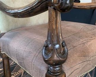 2pc Rustic Natural Hide & Leather Counter Height Chairs Barstools	48x25x25in    Seat	HxWxD	SC111