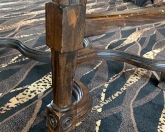 2pc Rustic Natural Hide & Leather Counter Height Chairs Barstools	48x25x25in    Seat	HxWxD	SC111