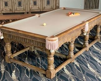Custom Rustic Billiard Pool Table	36x52x102in	HxWxD	SC113