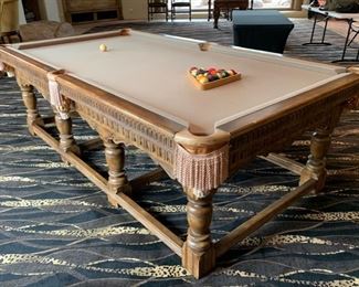 Custom Rustic Billiard Pool Table	36x52x102in	HxWxD	SC113