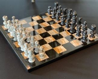 Carved Stone/Granite Chess Set	Game Board: 14x14in		SC118