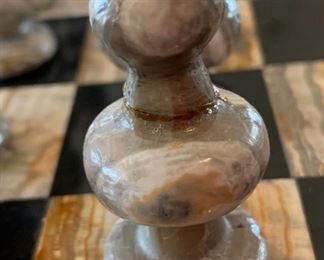 Carved Stone/Granite Chess Set	Game Board: 14x14in		SC118