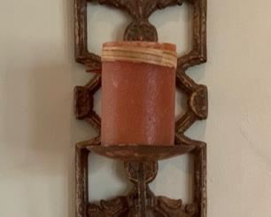 1pc Rustic Wrought Iron Candle Holder	31x8x8in	HxWxD	SC121